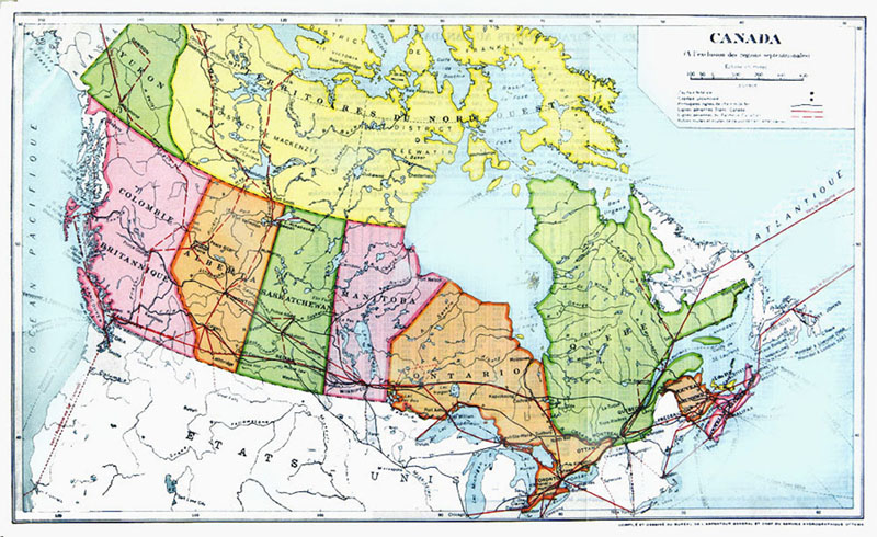 Canada, à l'exclusion des régions septentrionales, 1947