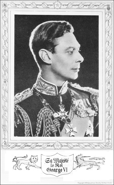 Un portrait de sa majesté le roi George VI