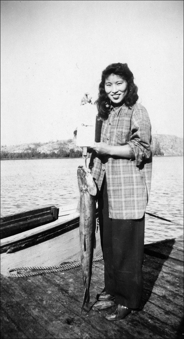Lydia Nakamura, ouvrière d’une usine d’emballage du poisson