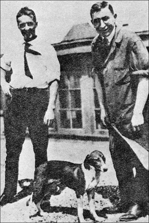 Dr. Frederick Banting (right) and Dr. Charles Best, discovers of insulin, 1921