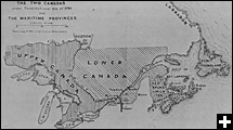 The two Canadas in 1791